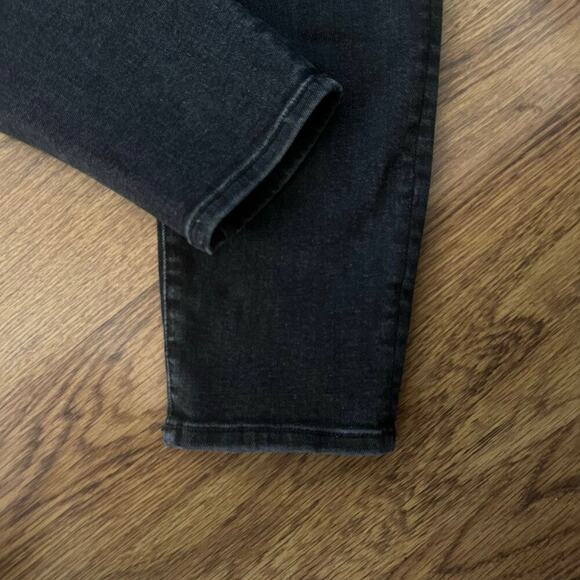 Mother black washed The Swooner Ankle stretch cotton blend classic Jeans FLAWS - Picture 5 of 12